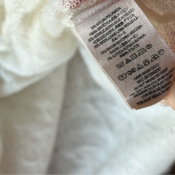 Free People lightweight beige sheer sweater loose fit. Size Medium - Picture 5 of 16